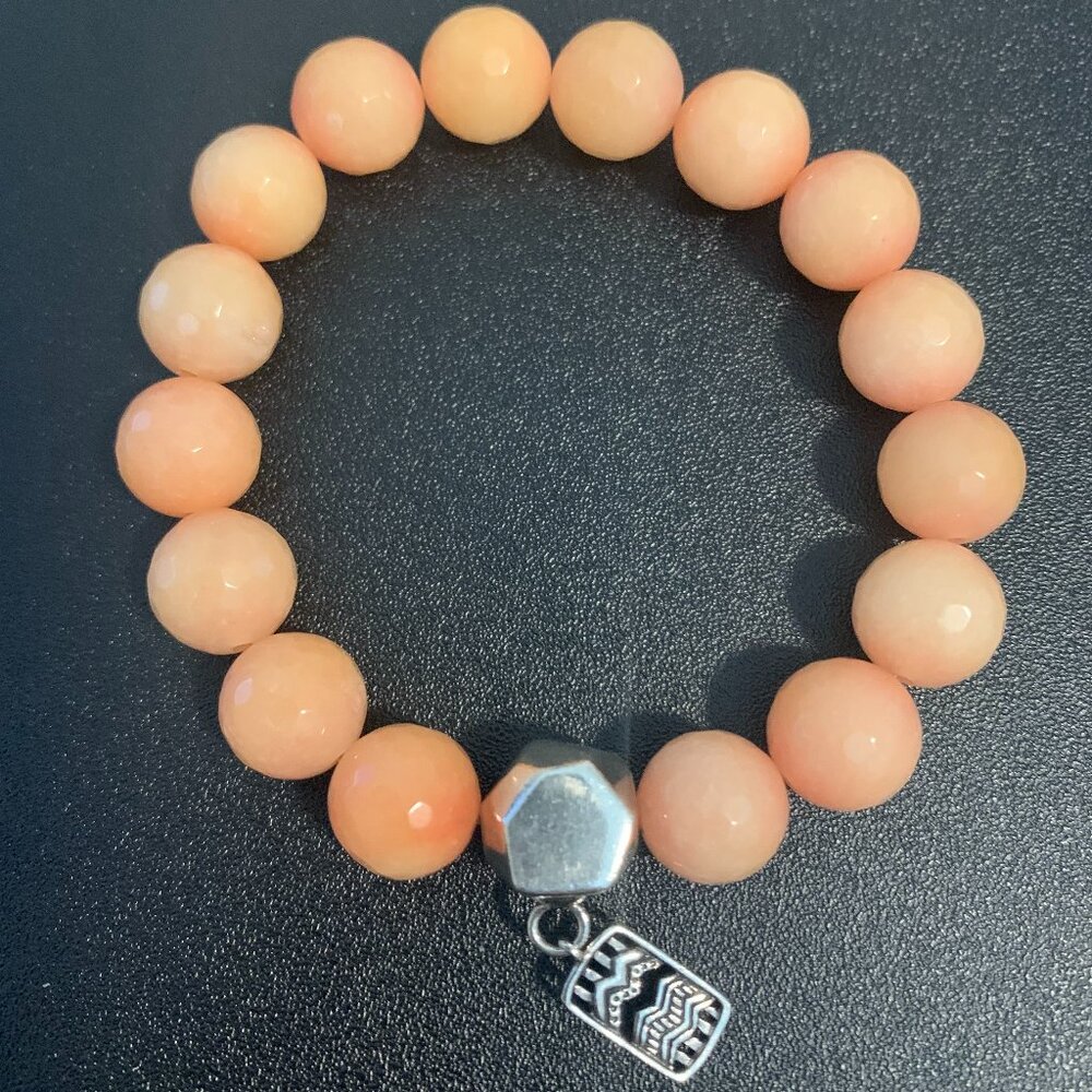 Silpada Stretch Bracelet B2811 Quartzite, .925 Sterling Silver